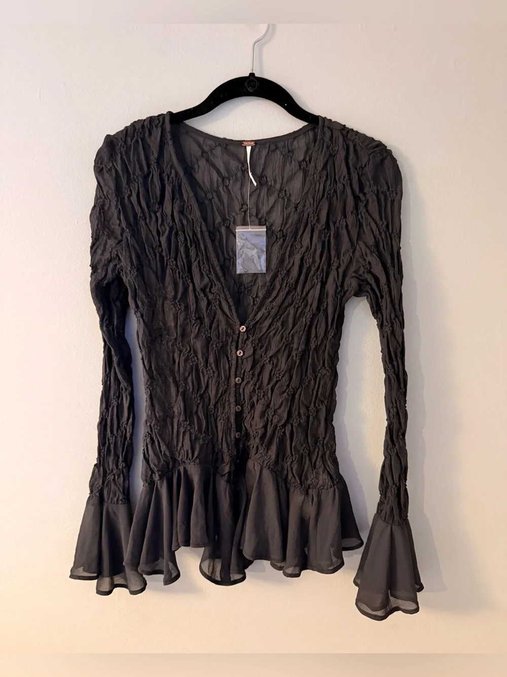 Free People Elias Smocked Blouse - Picture 7 of 9